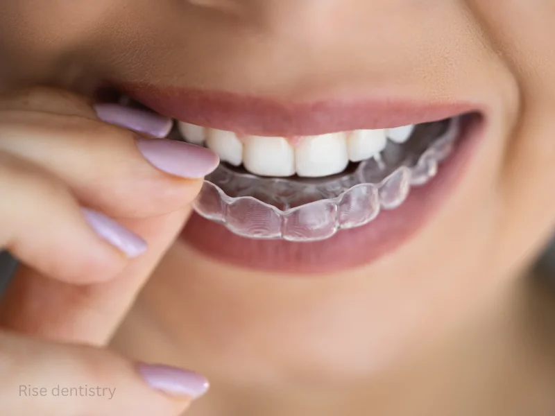 front teeth go inwards